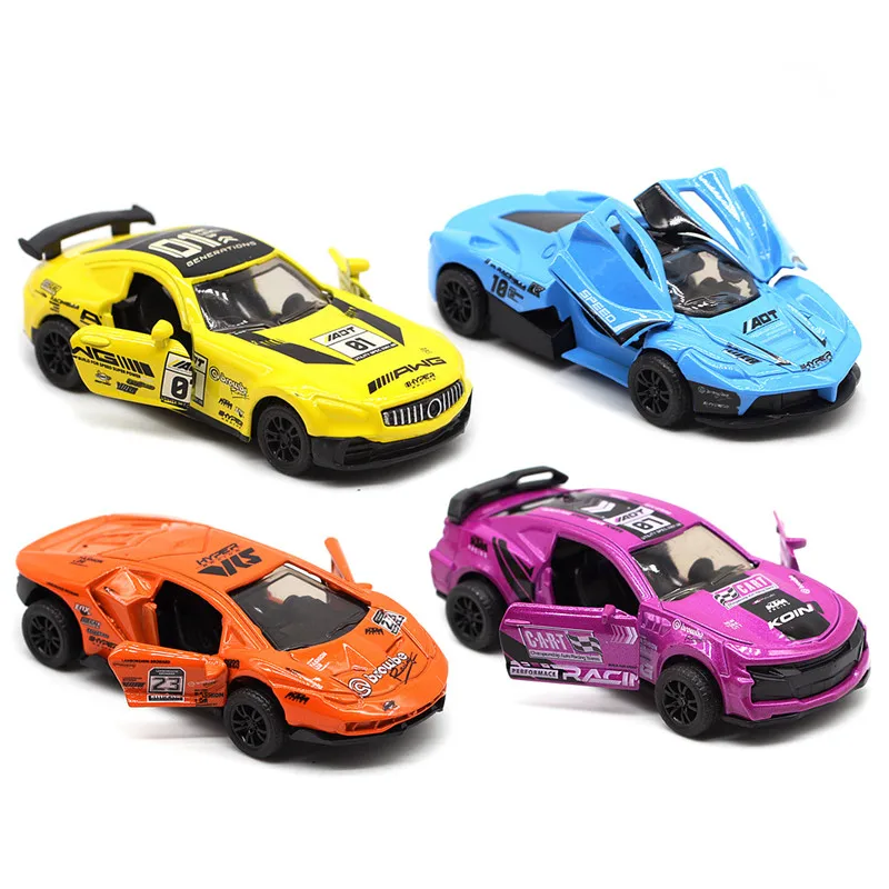 Modèle de voiture de course rétro en alliage 1: 60, jouet de supercar de simulation, boîte-cadeau d'emballage original, vente en gros