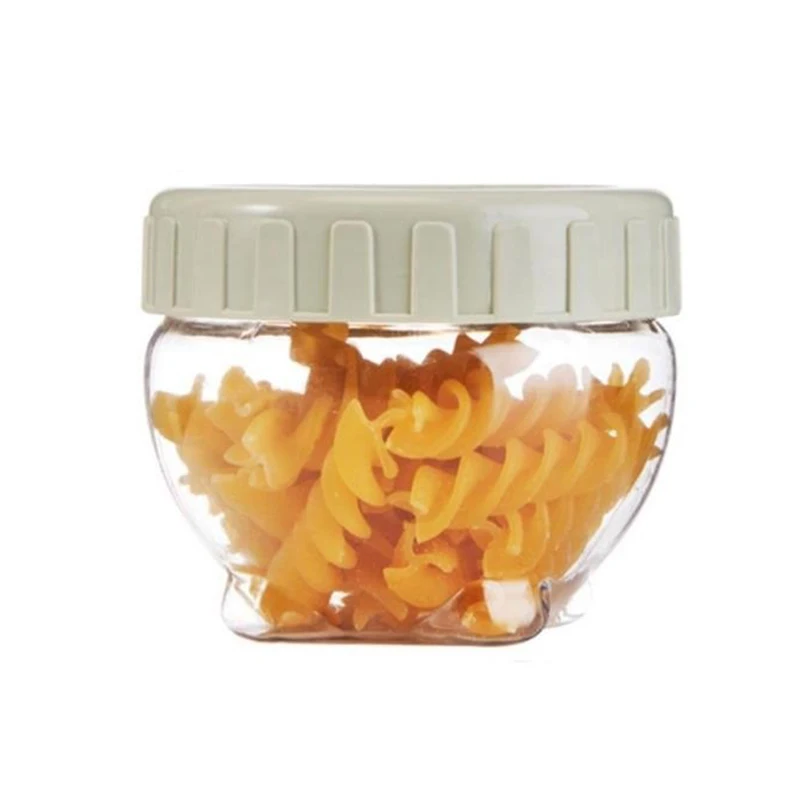 Kitchen Transparent Food Storage Container With Lids Durable Seal Pot Cereal Grain Bean Rice Sealed Plastic Milk Jar