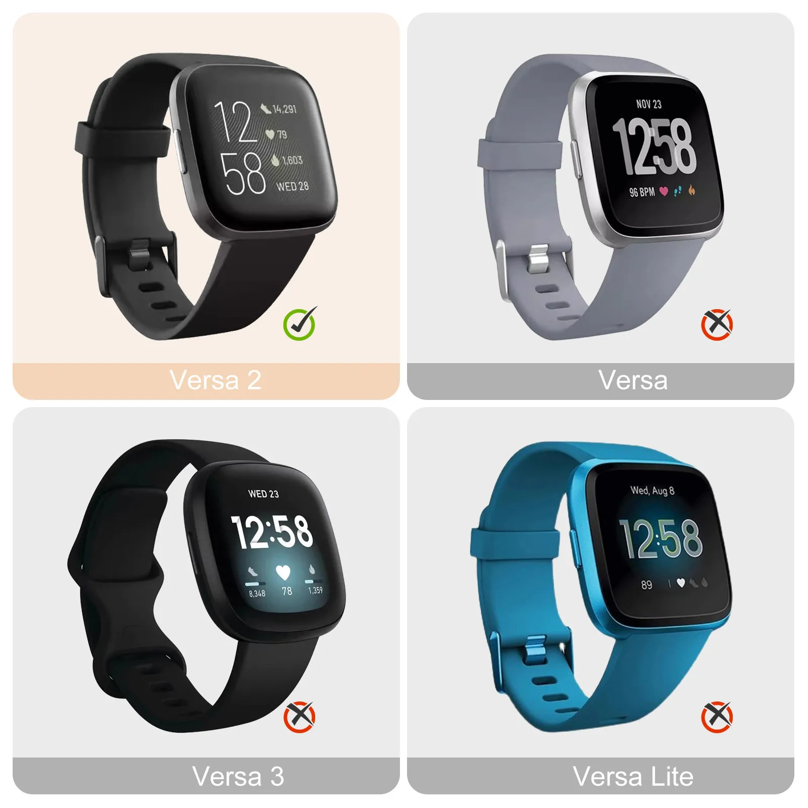 1Pcs Diamond Watch Cover Full Protection Anti-Falling Smart Watch Protector for Easy on Off No Band Removal