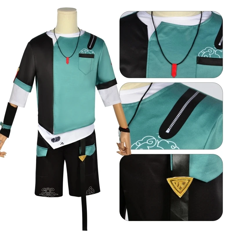 Danheng Cosplay Honkai Star Rail dan Heng Cosplay Kostuum Mannen Pak Uniform Halloween Carnaval Feest Outfits