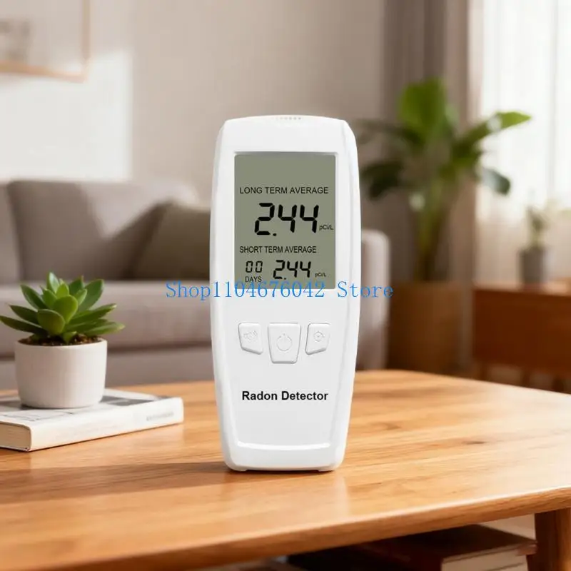 652F Desktop Handheld Radon Gas Tester For Household Use Radon Tester Detector