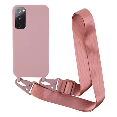 Crossbody Necklace Strap Lanyard Case For Samsung Galaxy S25 S24 S23 S22 S21 S20 FE Plus Note 20 Ultra Silicone Soft Back Cover