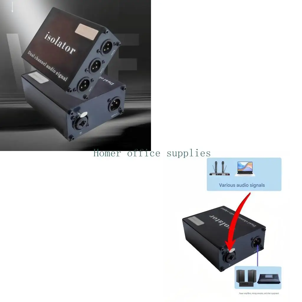 K43B Compactly Mixer Routing Auditory Isolator Box with Metal Housing Build