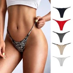 Seamless Sexy Underwear Low Waist G-String Women Fashion Pure Color Thong Breathable Thin Comfortable Panties String T Pants