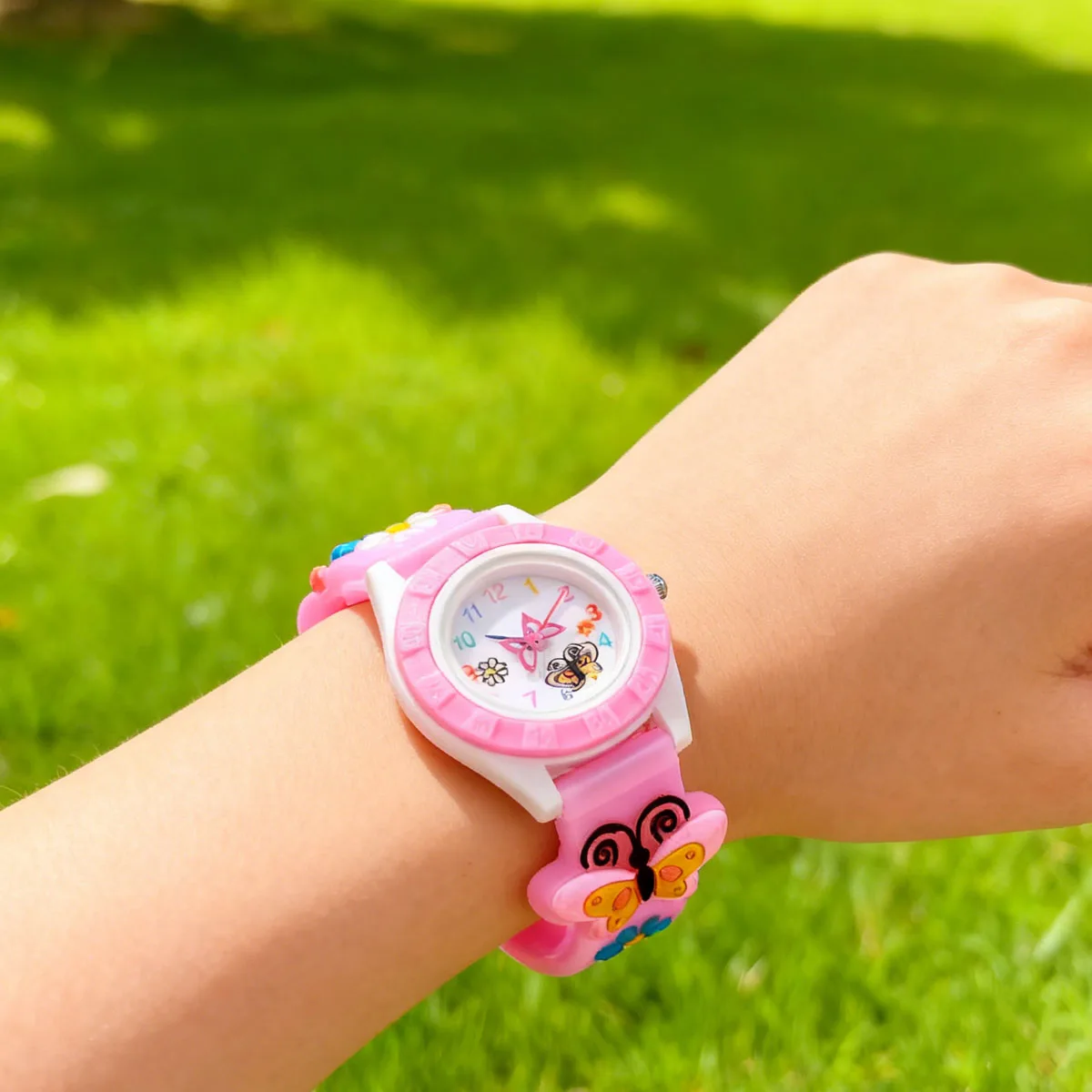 

1/3pcs-Color Shell Watch, Children's Quartz Watch, Ins Style Boys' and Girls' Color Cartoon Watch