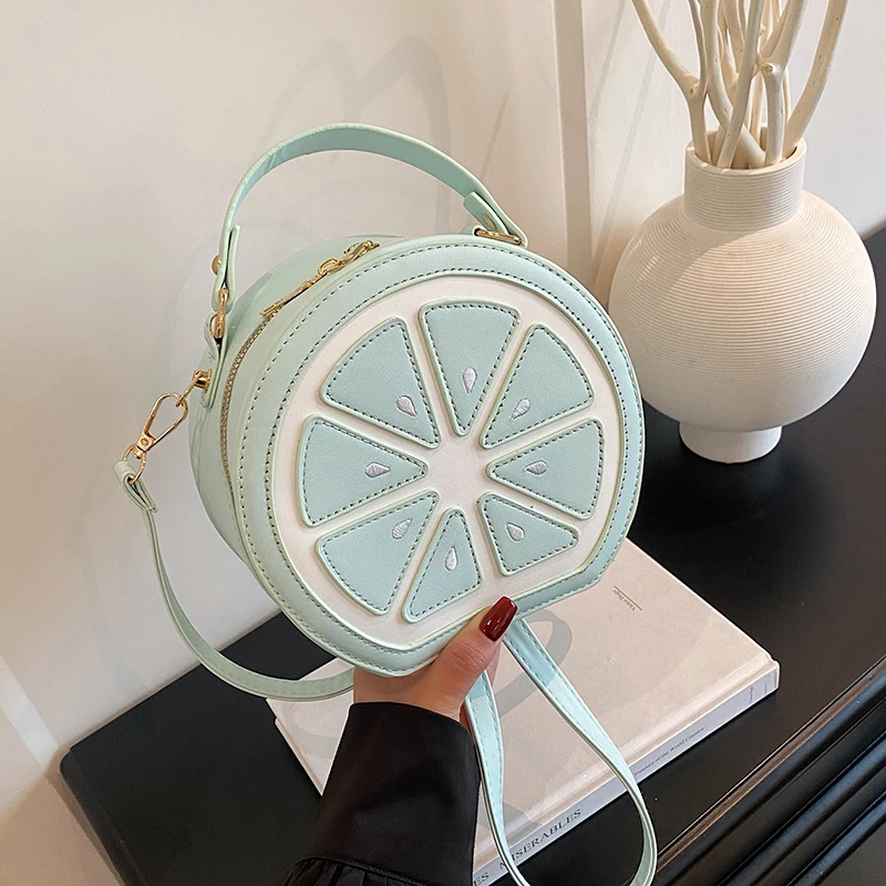 

Orange Sense of Design Ladies Bags 2026 Hot Sale Minority Fashion Women's Handbags PU Zipper Patchwork Thread Crossbody Bags