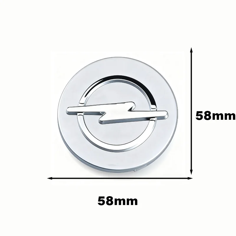 4pcs58/64mm automotive wheel hub center cover badge automotive parts For Opel Insignia Astra Antara Meriva Zafira H G Corsa