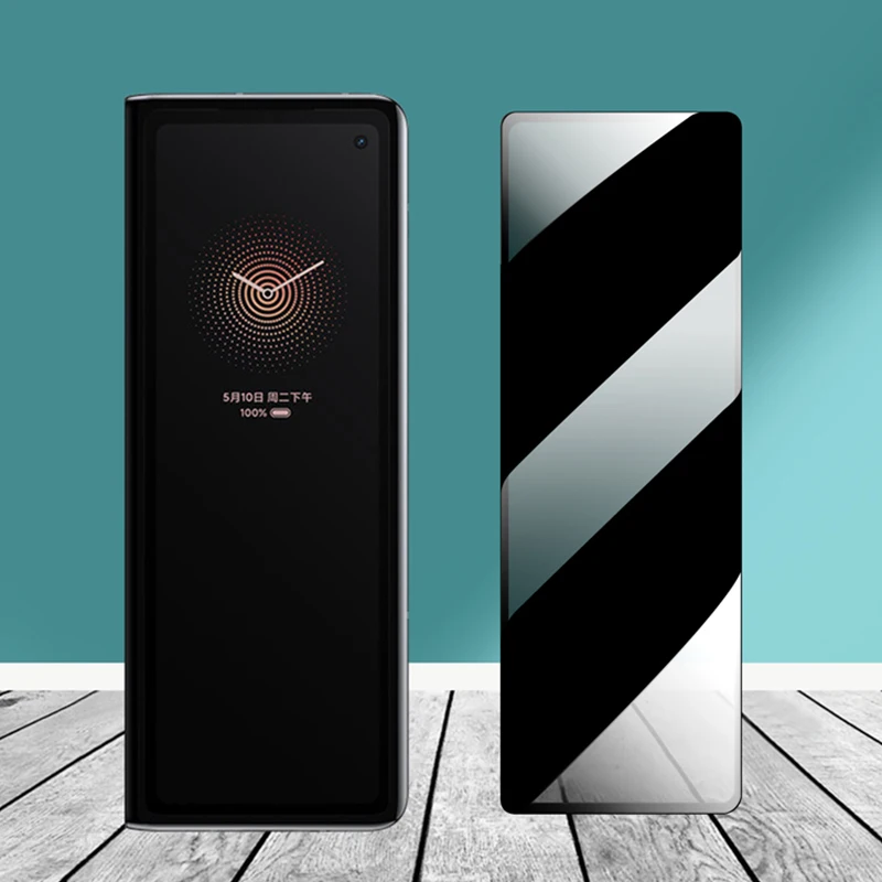 Xiaomi用強化ガラススクリーンプロテクター,Xiaomi用強化ガラスフィルム,ウィンドウフィルム,3つ折り保護フィルム,パープル