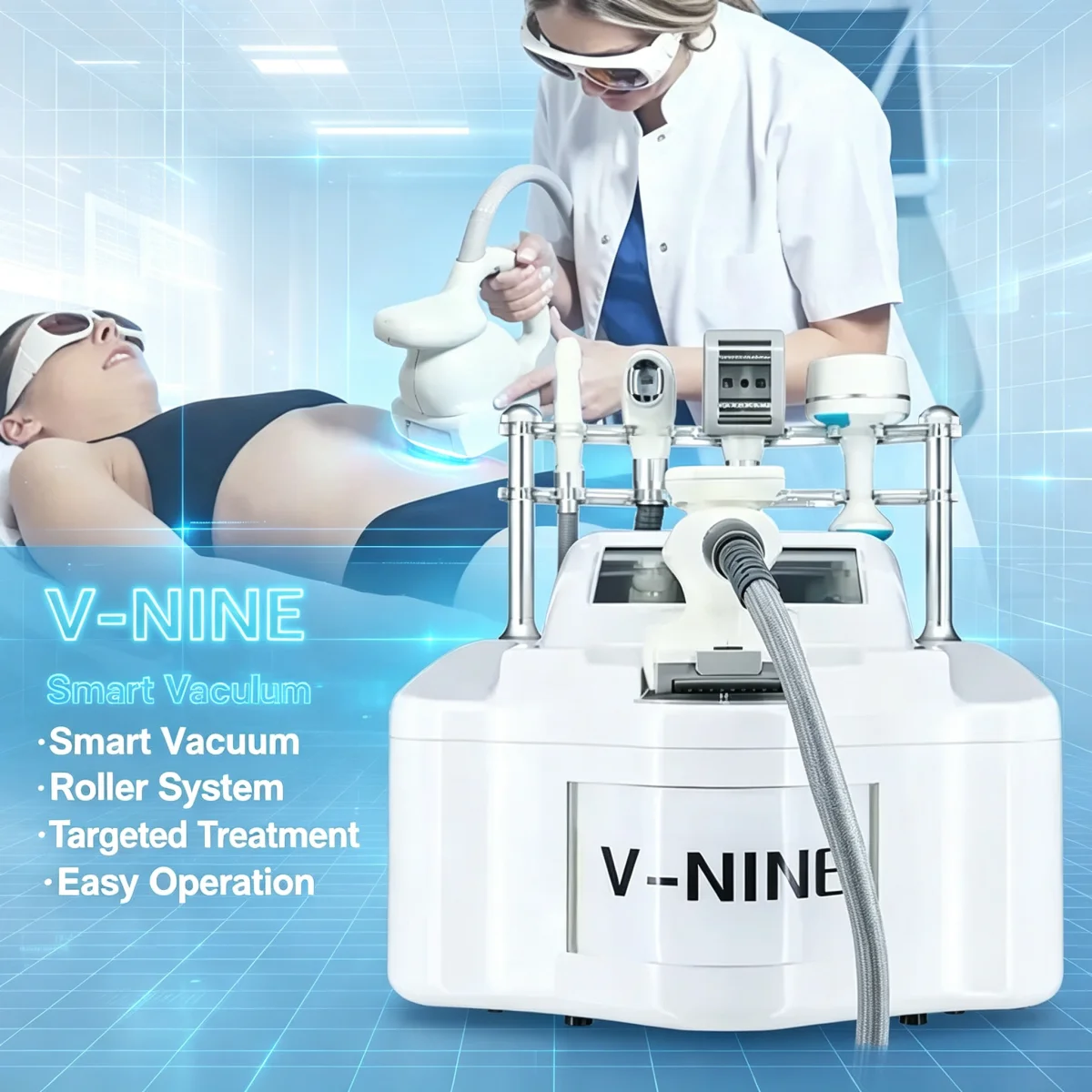 NEW V9 Vela Body Weight Loss Vacuum 80K Cavitation Slimming Roller Shaping Massage Machine Frozen Fat Removal Facial Lift