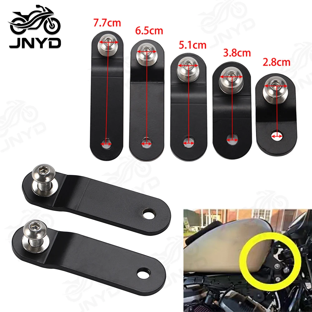 JNYD 28-77mm Motorcycle Raise Tank Modified Risers Bracket Gas Tank Lifts Kit For Harley Sportster Iron XL 883 1200
