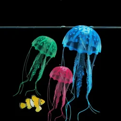 Efecto brillante medusas artificiales pecera acuario decoración Mini ornamento submarino 1 Uds