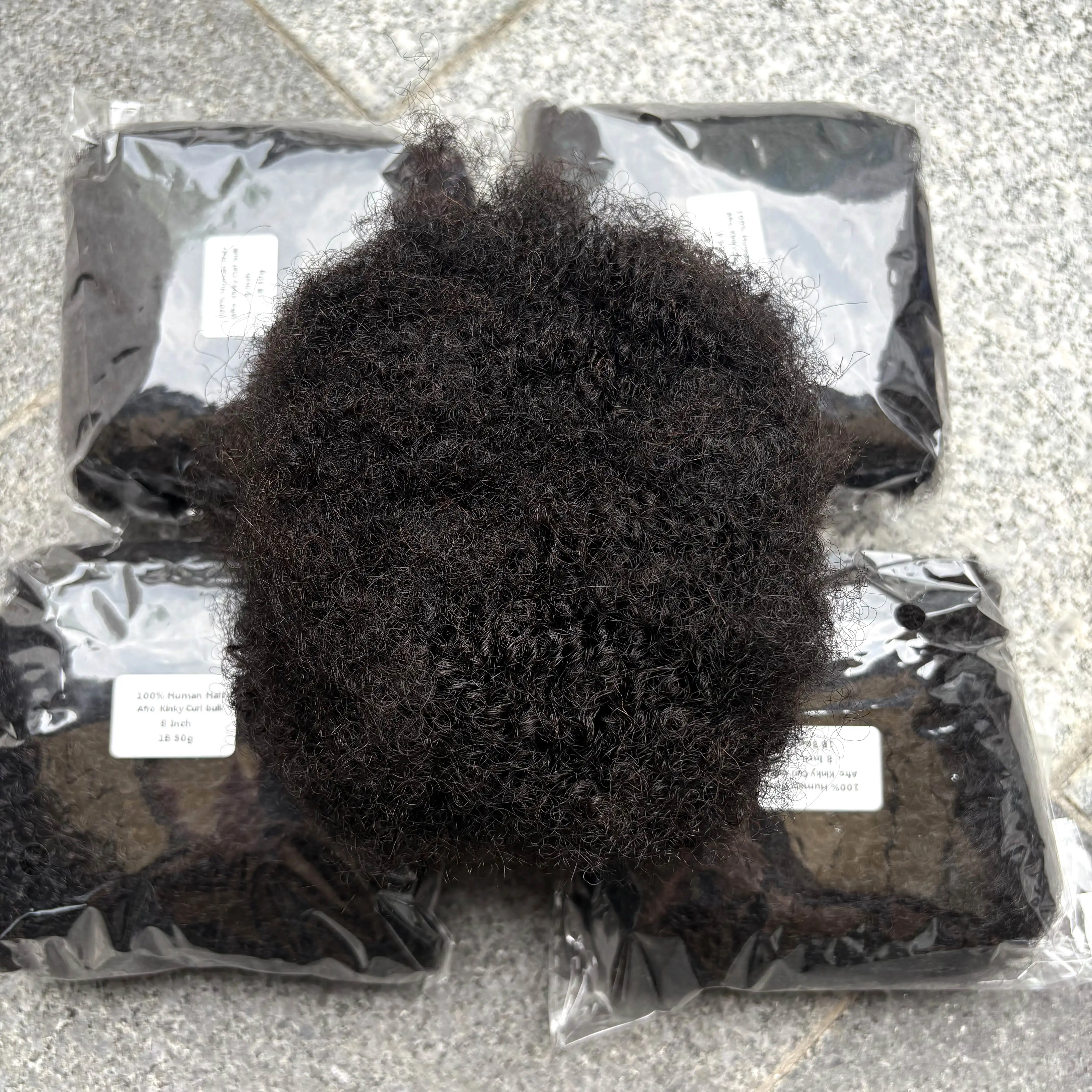 8 Zoll Afro Kinky Bulk Echthaar 30g/Packung für Dreadlock-Verlängerungen, Locs-Reparatur, Twist-Flechtungen, Afro Kinky Echthaar für Locs – Detail 12