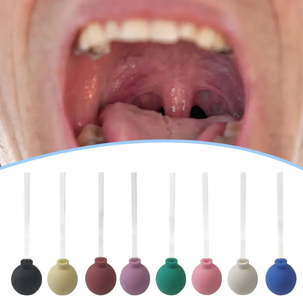 1pcs Tonsil Stone Remover Tool Manual Style Mouth Cleaning Ear Cleaner Colour Ball Random Care Suction Wax S0V4