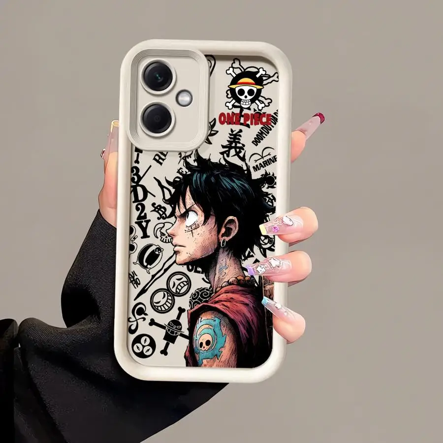 레드미 A3 A4 13 12 A1 A2 플러스용 케이스 소프트 쉘 쿨 원피스 루피