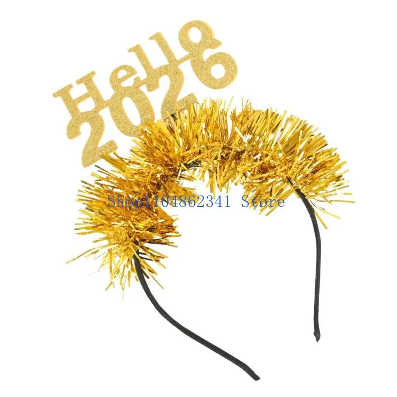 عصابات رأس السنة الجديدة 5asd للنساء والرجال قبعة رأس السنة الجديدة وإكسسوارات الشعر #2