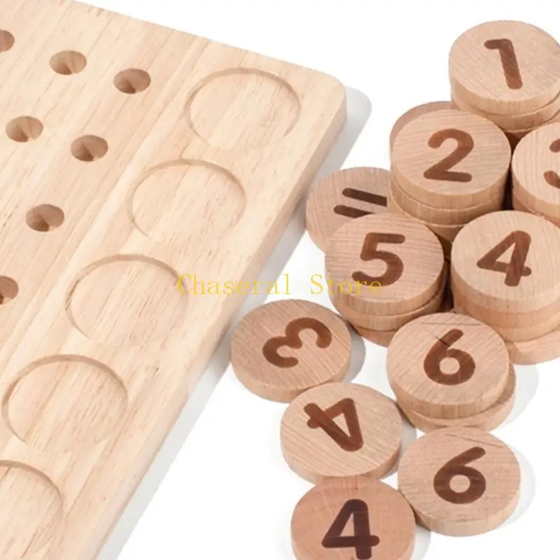 E7ce educatief hout tellen pinnenspel voor kinderen hands-on leergoed speelgoed vroege educatie onderwijs Aid Set