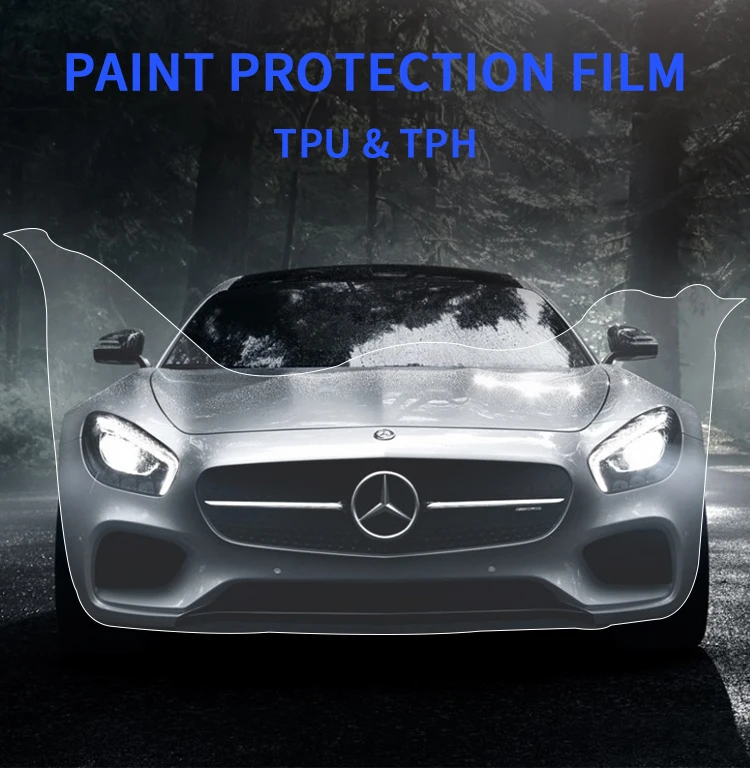 Folia ochronna na lakier samochodowy (PPF) z TPU satynowego, jakość 1.52*15M/rolka, 10 lat gwarancji, błyszcząca, samoregenerująca się, matowa, chroniąca karoserię przed zarysowaniami.