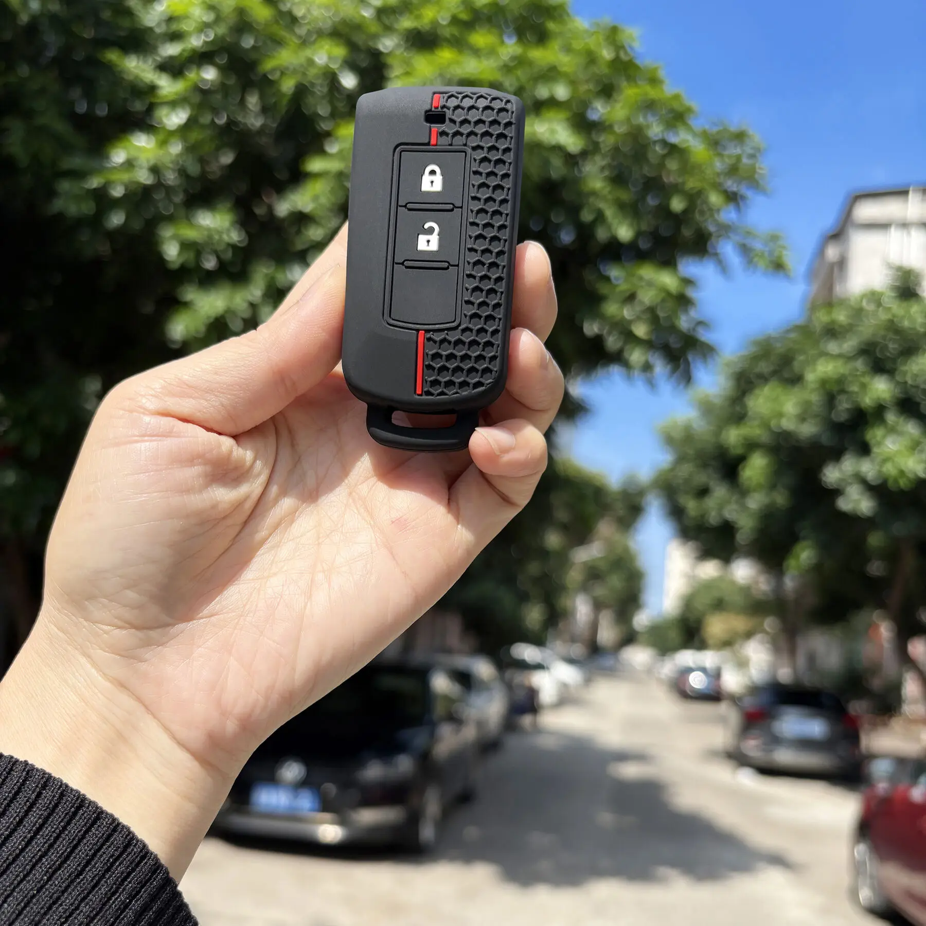 For Mitsubishi Xpander Outlander ASX Pajero Eclipse Cross Montero Silicone Key Cover Remote Car Key Case Cover Shell Accessories