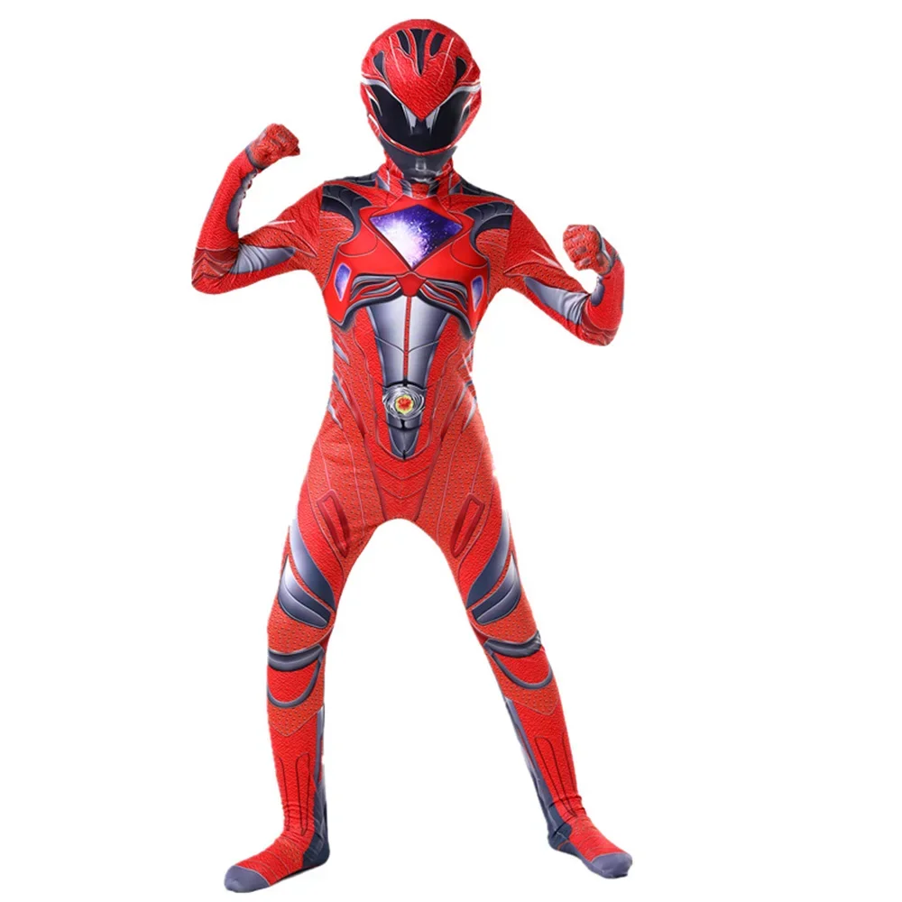 Costume de Power Mecha Five Beast pour garçons, Force mystique, Smile Hero, Cosplay Party, Halloween, Carnaval trempé, Enfants, Adultes