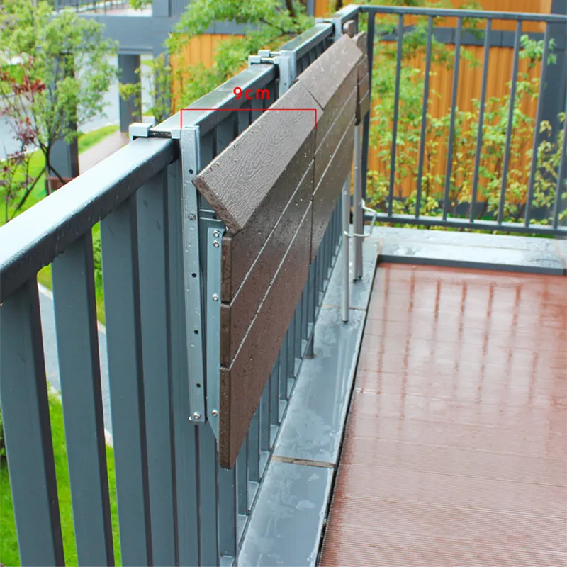 Balcony railing hanging table leisure small bar hanging folding tables and chairs outdoor tea table small apartment creative
