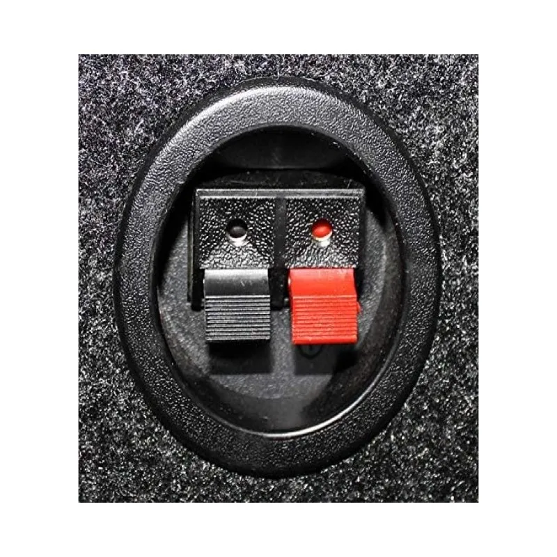 Caixas do cerco do subwoofer com ventilação compartilhada do porto do entalhe, QBASS Dual, 12 Polegada, resistente, material do MDF, áudio do carro, ventilação do carro