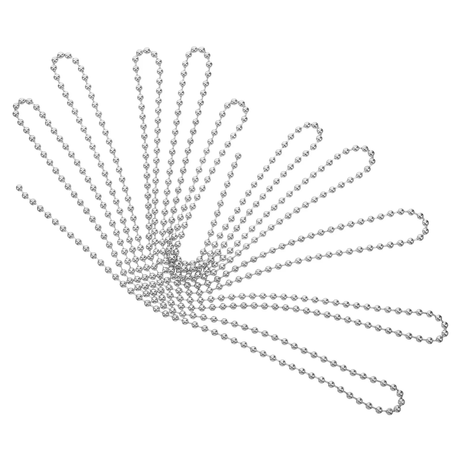 

3M Beaded Pull Extension For Ceiling Fan Light Fixtures Adjustable Fan Chain Extender Metal Decorative Chain Lamp Accessory Pull