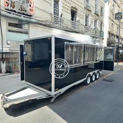Food Truck Beer Vending Machine Commercial Kitchen Equipment Street Coffee Kiosk Food Truck Trailer With Full Kitchen