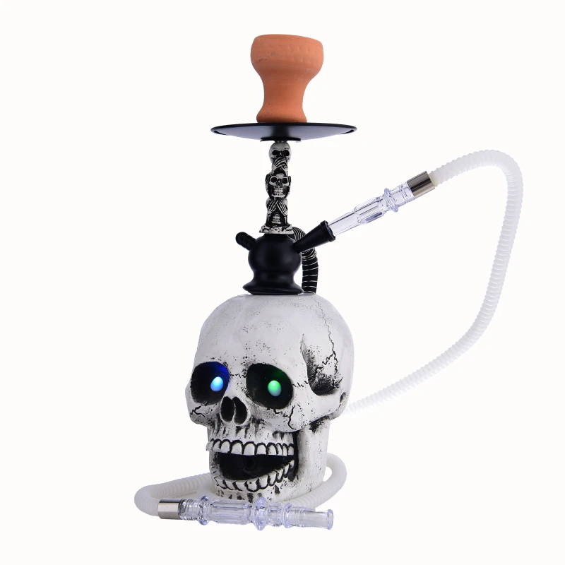 

Hookah, Craft Resin Hookah Skeleton Warrior Hookah Set