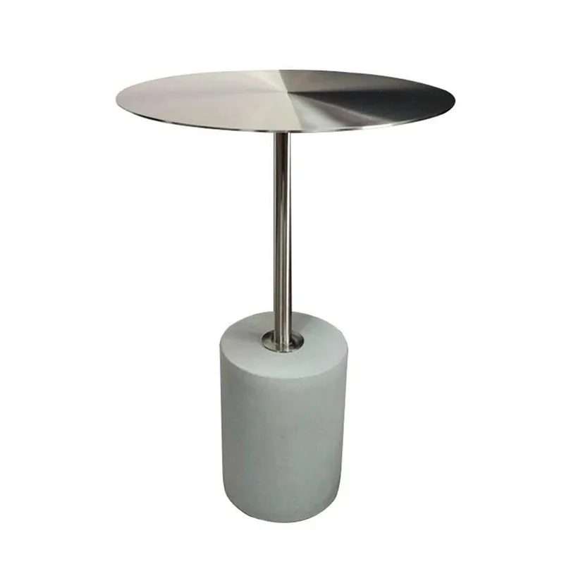 Cement round coffee table, simple and modern, creative home living room, personalized and fashionable sofa corner table