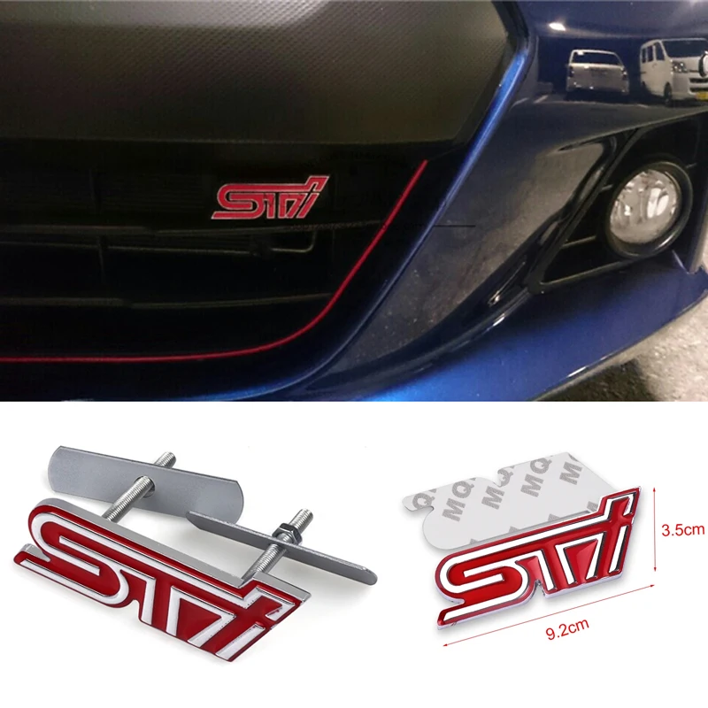 Accesorio de insignia adhesiva de Metal para coche, para Subaru STI Forester Impreza Legacy Outback XV BRZ WRX Tribeca