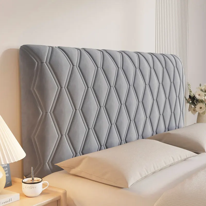 velvet Warm Bed Headboard Cover Thickened Soft-package Bed spread Backrest Anti-collision Universal Headboard Protective Cover