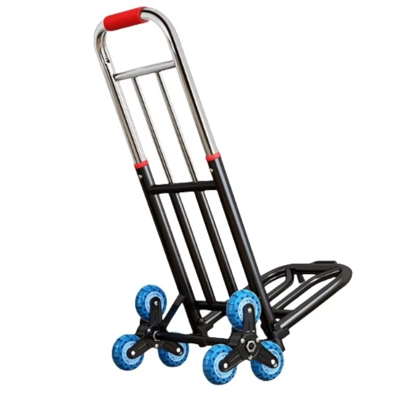 Small Light Folding Luggage Trolley Home Shopping Grocery Stall Tools Climbing Platform Using Folding Trolley