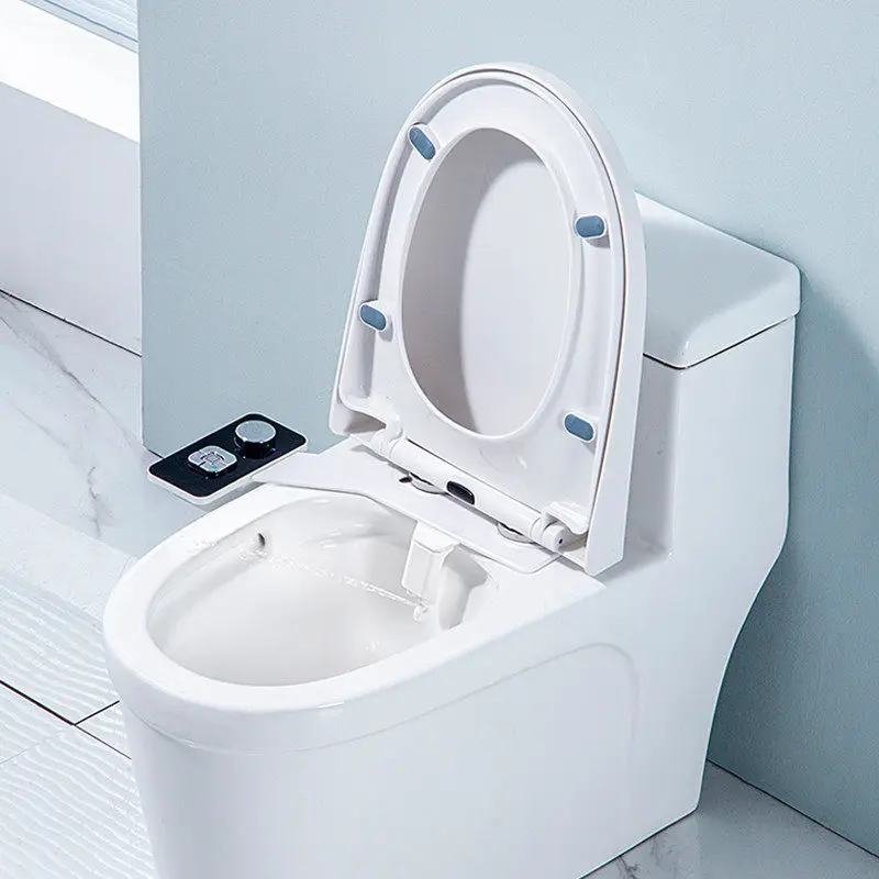 Non-electric bidet, dual nozzle, simple intelligent toilet seat, single cold water feminine wash