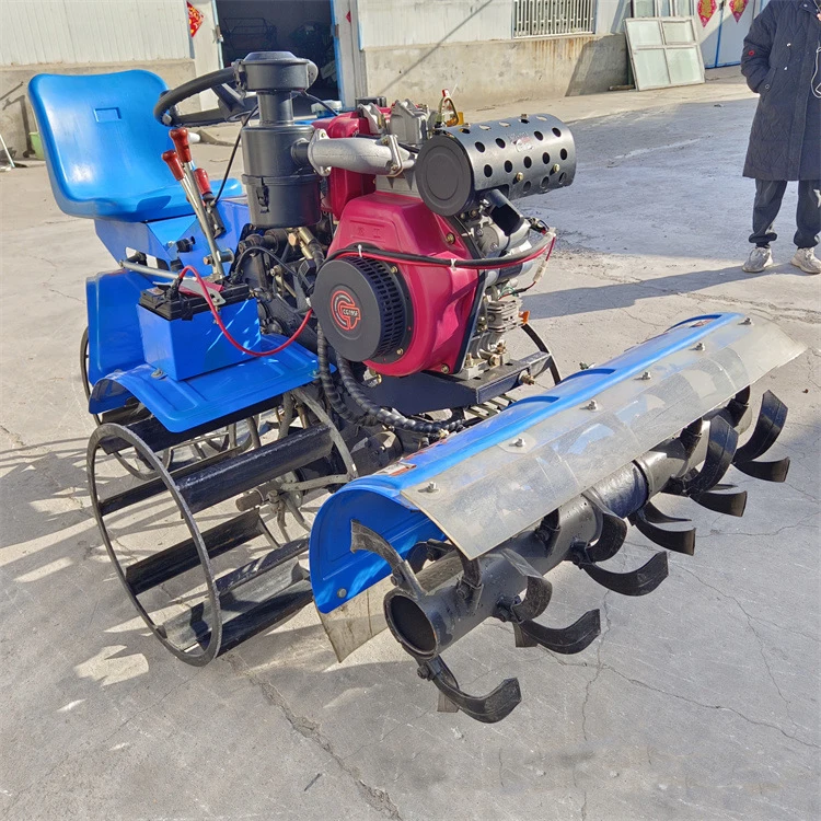 Agricultural Gaso line Petrol Cultivator Rice Rotary Tiller/ Die sel Power Rice Cultivator Rotary Tiller Rice Cultivation Machin