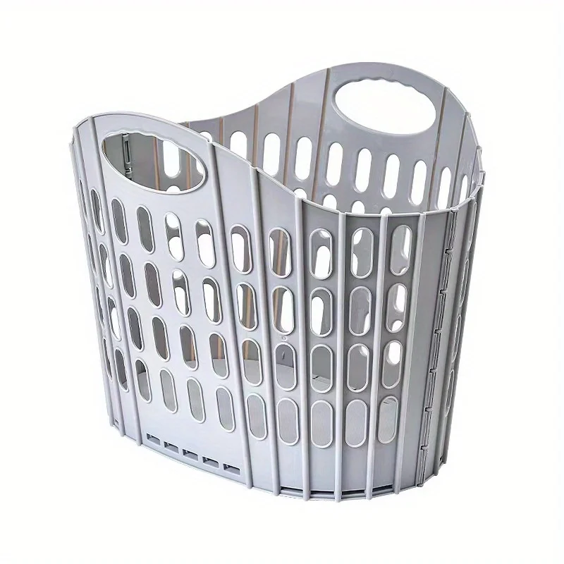 Collapsible Laundry Basket: Maximize Your Space with Portable Washing Tub in Grey, Pink, or Blue!