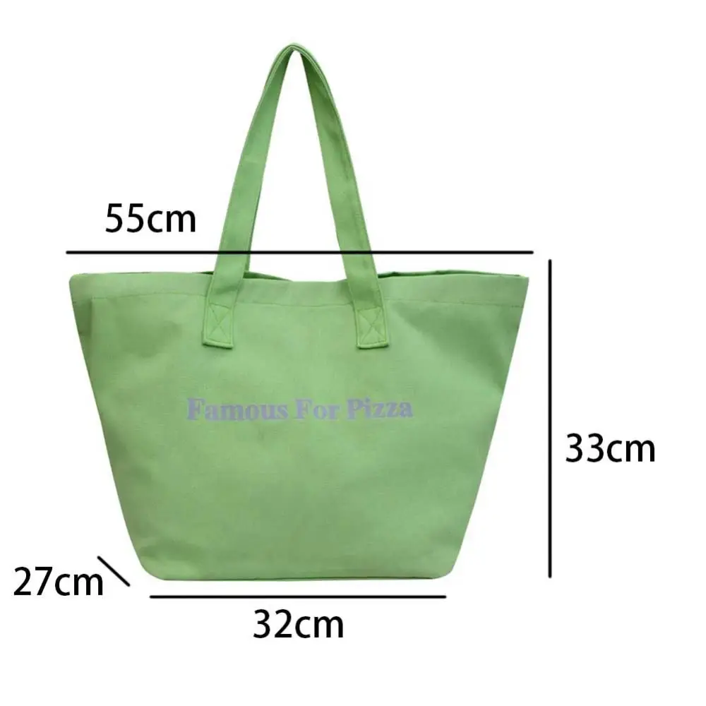 Large Capacity Canvas Tote Bags for Work Commuting Carrying Bag College Style Student Outfit Book Shoulder Bag