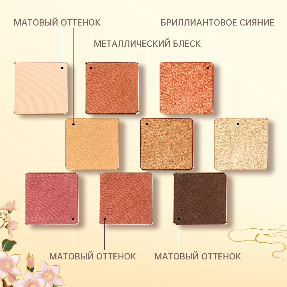 CATKIN ドリームワールド アイシャドウ パレット メイクアップ、マット シマー 9 色、高着色、クリーミーな質感 ナチュラル ブロンズ ニュートラル