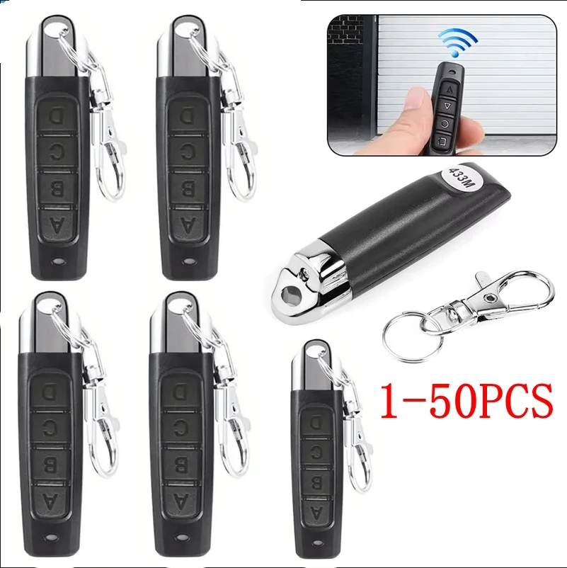 50 قطعة 433 ميجا هرتز ناسخ ريموت كنترول العالمي مفتاح بعيد نسخة استنساخ استبدال باب المرآب المفاتيح RF 433.92 ميجا هرتز الارسال