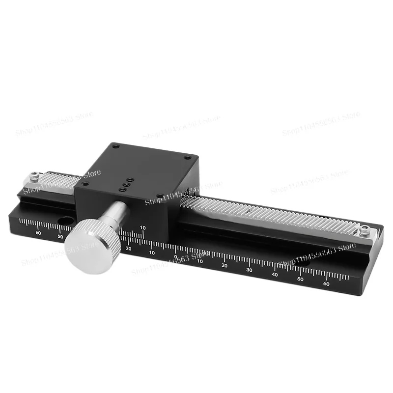 

«Платформа смещения оси X LWX40/25-100/50 — рейка с пазом «ласточкин хвост» с длинным ходом, ручная направляющая для точной настройки"