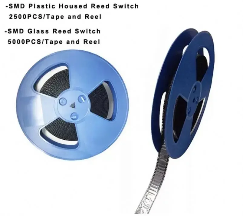 Micro Vibration-Resistant Magnetic SMD Plastic-Molded Dry Reed Switches Sensor All Sizes 7mm 9mm 10mm 11mm 14mm 16mm