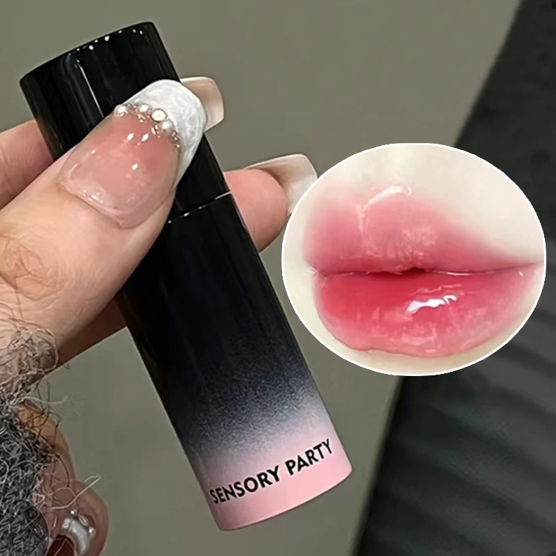 Mirror Clear Jelly Lip Gloss Waterproof Non Sticky Red Nude Liquid Lipstick Lasting Moisturizing Hydrating Lips Makeup Cosmetics