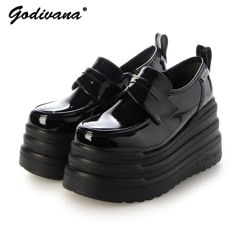 Japanese Trendy Retro Casual Sports Shoes New Autumn Female Thick-soled Muffin JK Uniform Shoes Women's Single Shoes Loafers