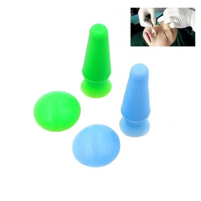 Couvercle de protection de globe oculaire intégré en Silicone souple, avec absorbeur, bouclier oculaire pour Instruments de blanchiment, chirurgie ophtalmique