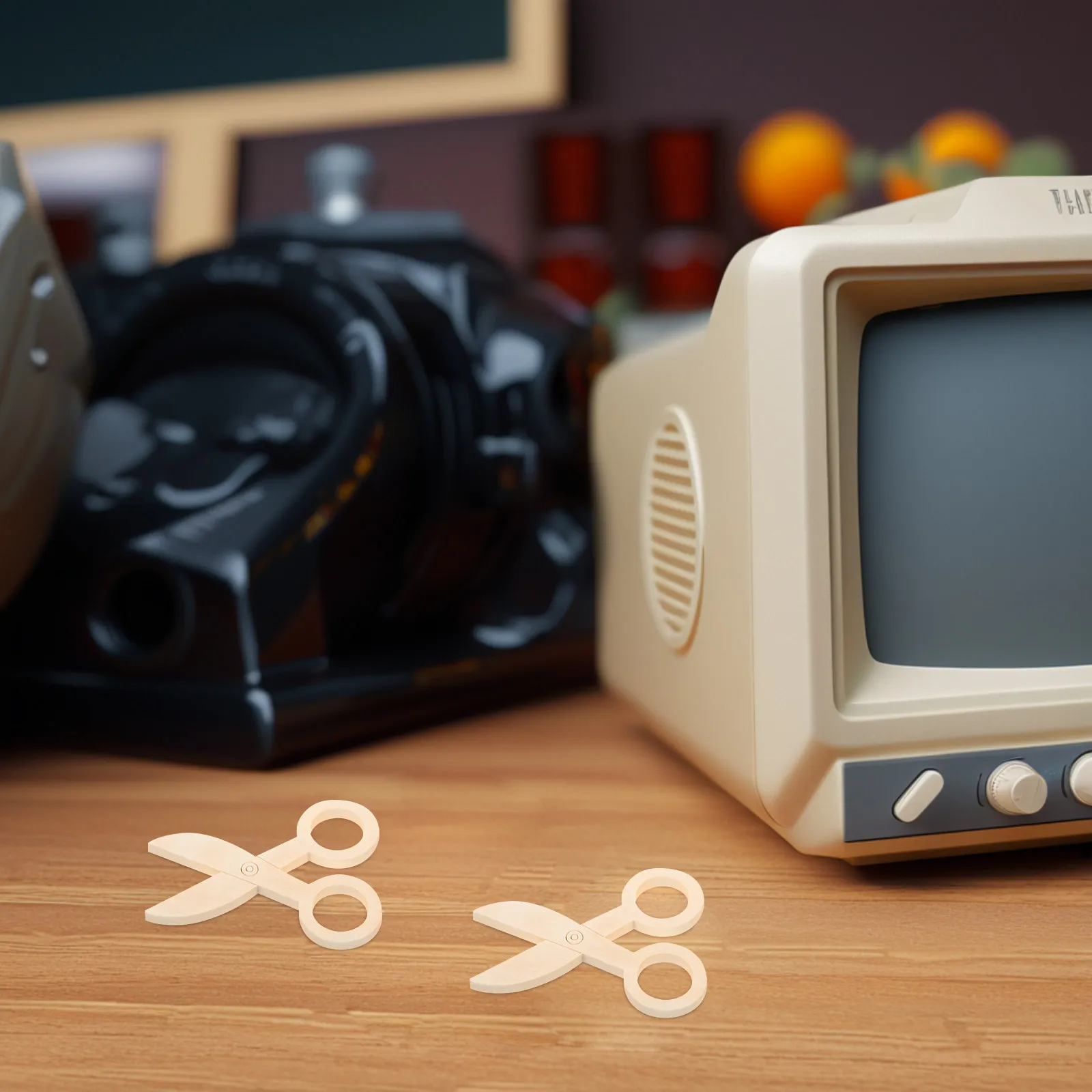 

Набор для ролевых игр для детей из 6 предметов: деревянные безопасные ножницы для малышей и дошкольников, развивающие творческие способности, для ролевых игр в салоне красоты