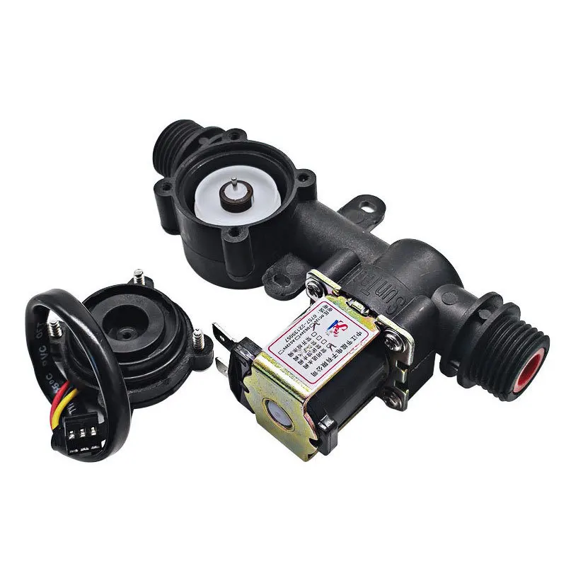 4-Minute water flow sensor control machine solenoid valve integrated function meter