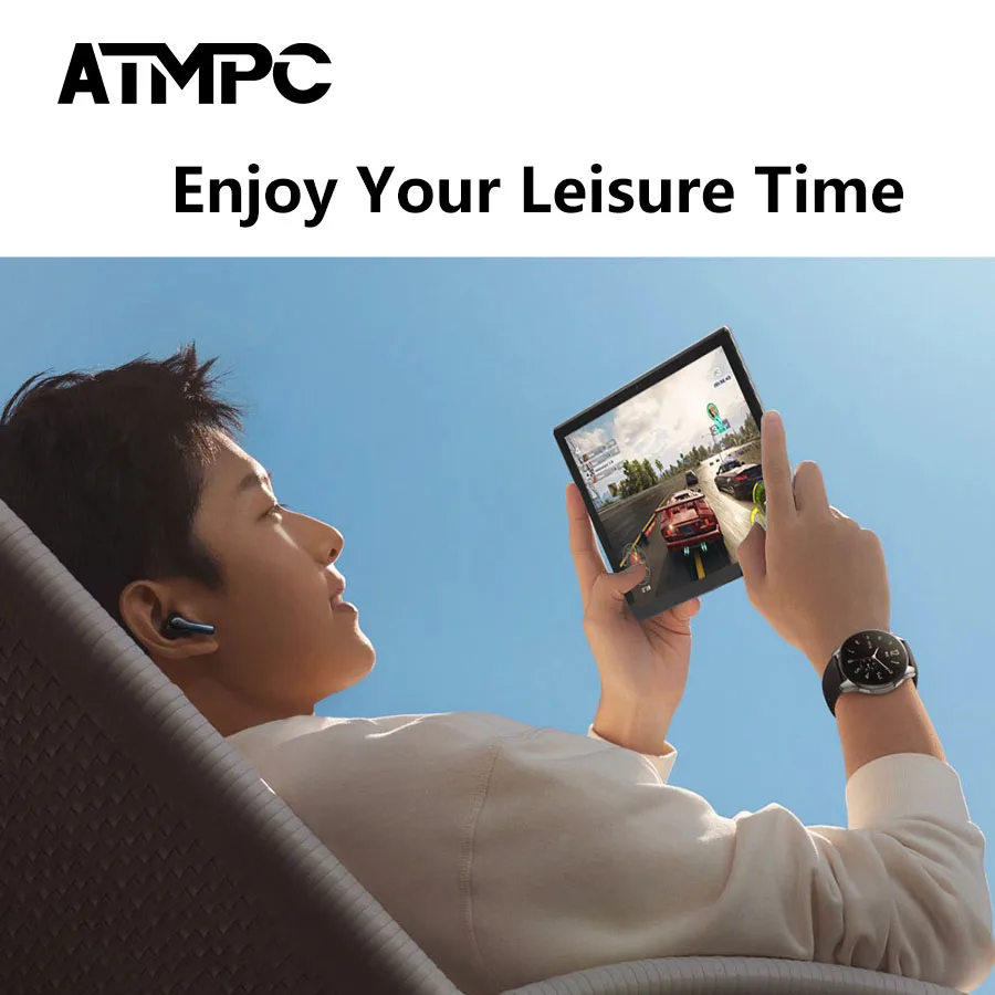 Tablet PC ATMPC da 10,1 pollici, Android 14, 12 GB di RAM, 128 GB di ROM, Octa-Core, schermo IPS 1280*800, BT 5.4, tablet WIFI 6 da 2,4 GHz/5 GHz