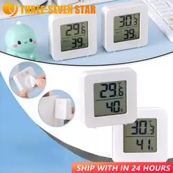 Mini Thermometer Hygrometer Meter LCD Digital Temperature Hygrometer Sensor Meter Indoor Room Electronic Household Thermometers