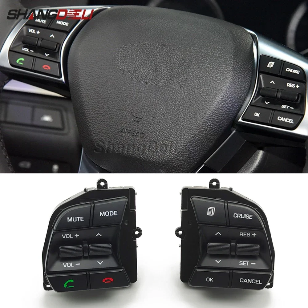 For Hyundai Sonata LF 2016 2017 2018 Steering Wheel Buttons Bluetooth Phone Cruise Control Remote Control button music button