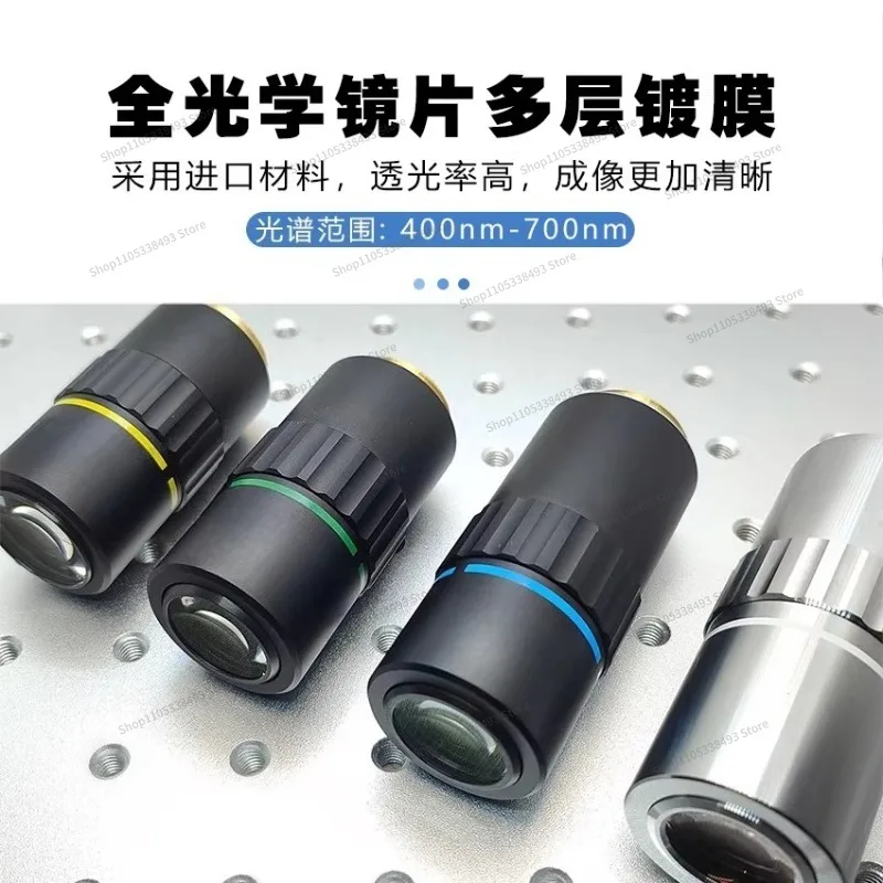 For Extra Long Working Distance APO Apochromatic 95mm Parfocal Visible Light 2X5X10X20X50X Objective