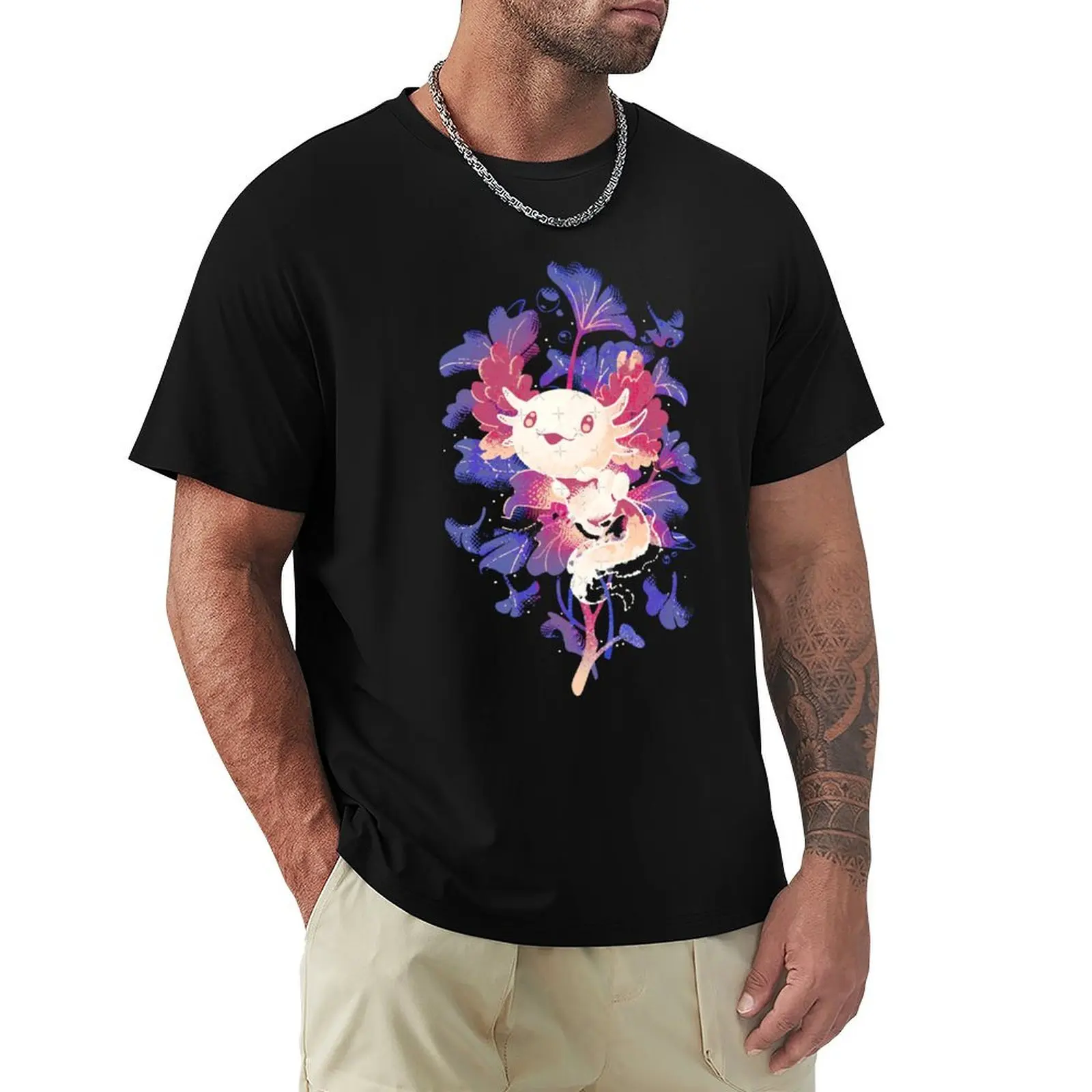 Little Axo - Cute Underwater Salamander T-Shirt t shirts for man graphic vintage T-Shirt